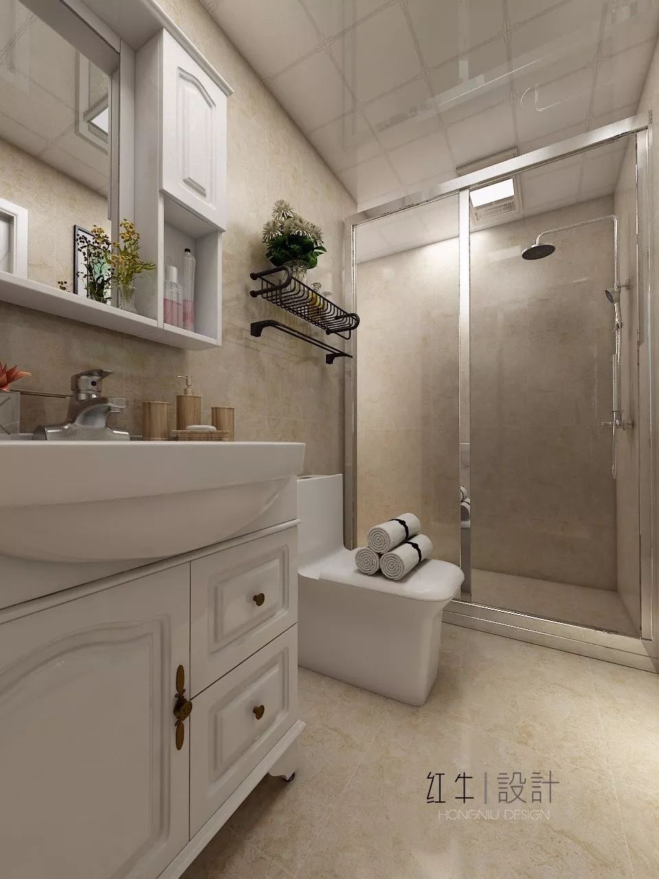 南京四季金輝90平米現(xiàn)代簡約風格裝修  跳躍色彩讓空間更靈動08