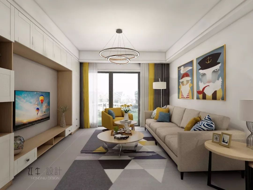 南京保利香檳國際126平米北歐風(fēng)格裝修 極致簡潔01