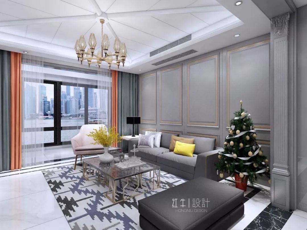 南京紫金未來(lái)城140平米簡(jiǎn)約法式風(fēng)格裝修  古典和現(xiàn)代的結(jié)合02