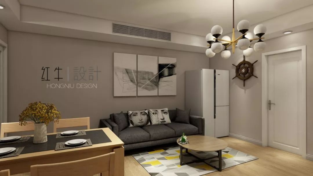 南京云南路西橋花苑79平米現(xiàn)代簡約風格裝修 溫馨浪漫03客餐廳