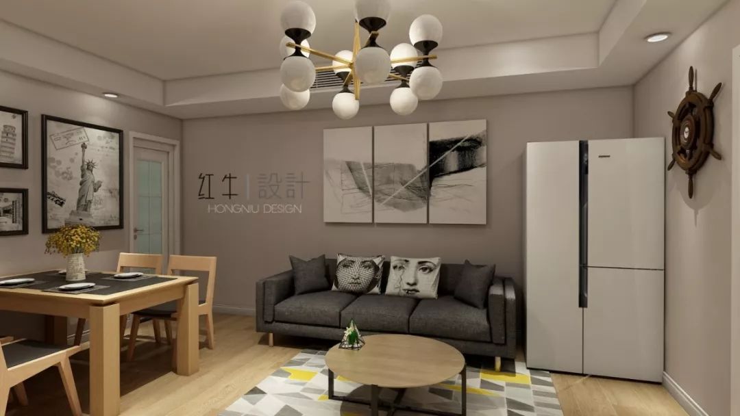 南京云南路西橋花苑79平米現(xiàn)代簡約風格裝修 溫馨浪漫04客餐廳