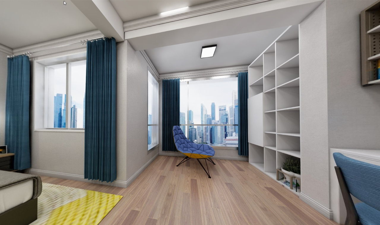 南京招商依云和府88平米現(xiàn)代簡約風(fēng)格裝修 冷暖中和04