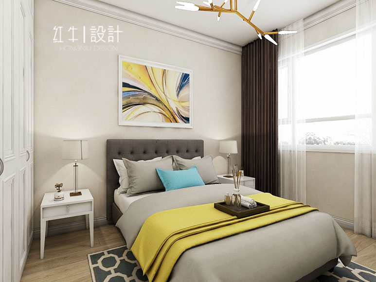 水印580_劉萍萍_南京市江寧區(qū)五礦瀾悅方山115㎡簡(jiǎn)約現(xiàn)代風(fēng)格裝修_次臥南1