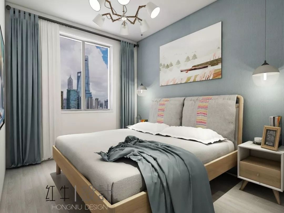 南京老房翻新--“能住”與“好住”之間，就差這點改變！15改造后_次臥室
