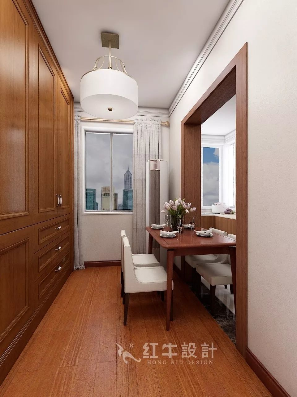 南京老房翻新--兩室一廳變一室兩廳16劉曉芳_寧工新寓60㎡現(xiàn)代中式風(fēng)格二手房裝修效果圖_餐廳