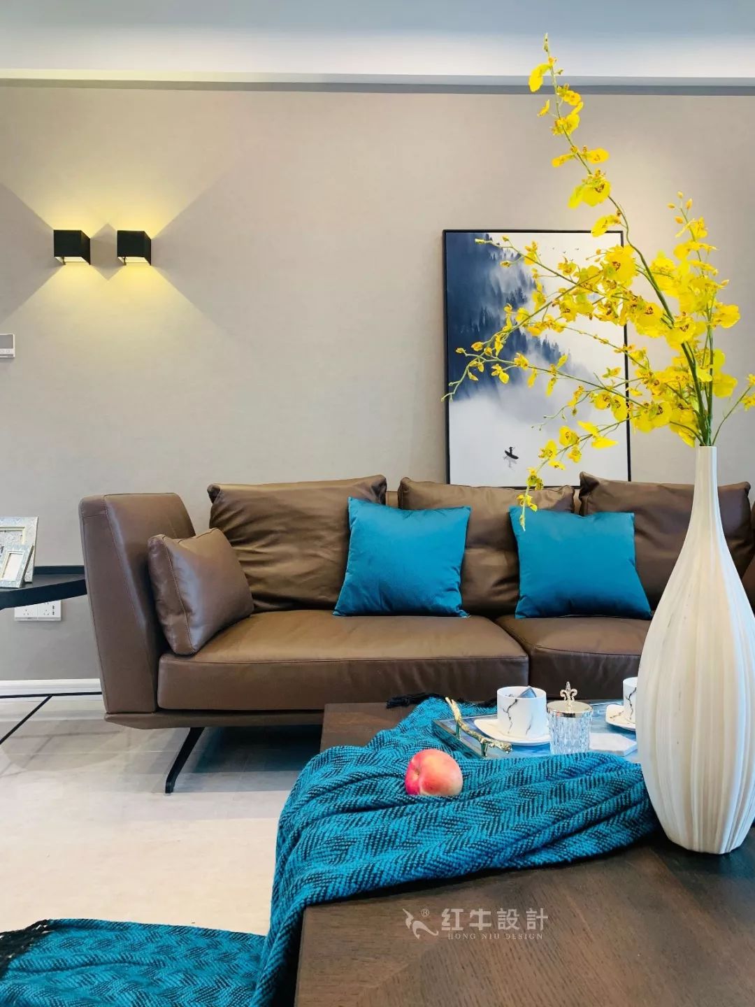 南京保利國際社區(qū)140㎡現(xiàn)代風(fēng)格--四室二廳大戶型，寬敞開闊又舒適！05客廳設(shè)計(jì)