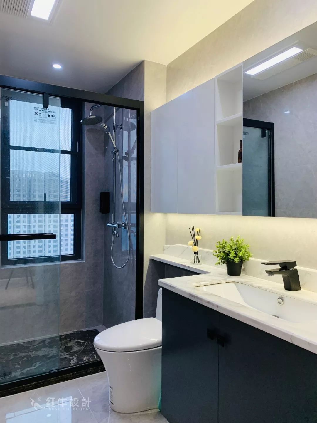 南京保利國際社區(qū)140㎡現(xiàn)代風(fēng)格--四室二廳大戶型，寬敞開闊又舒適！13衛(wèi)生間設(shè)計(jì)