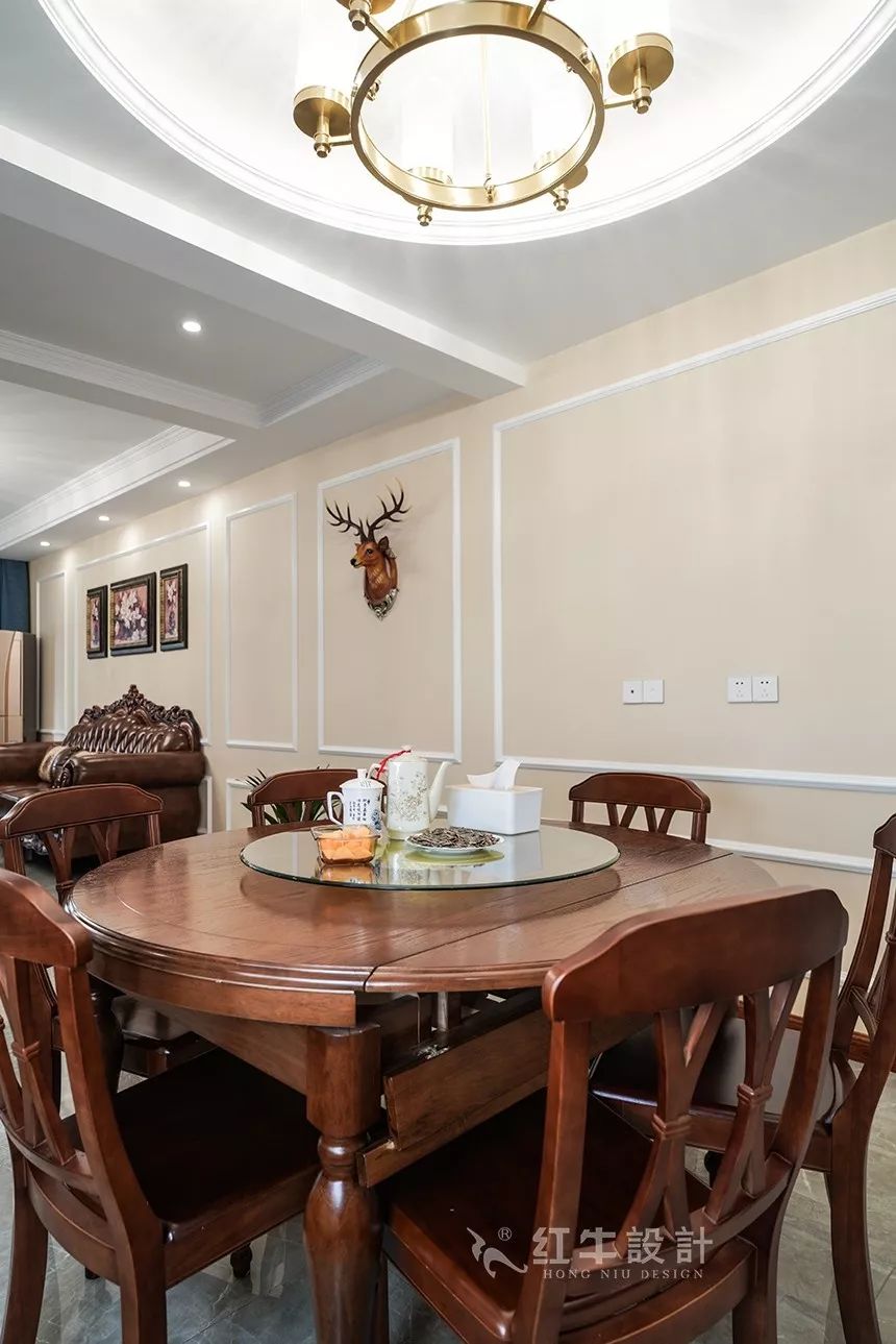 碧桂園鳳鳴苑160㎡簡美風(fēng)格--喜歡深色家具的看過來08餐廳效果