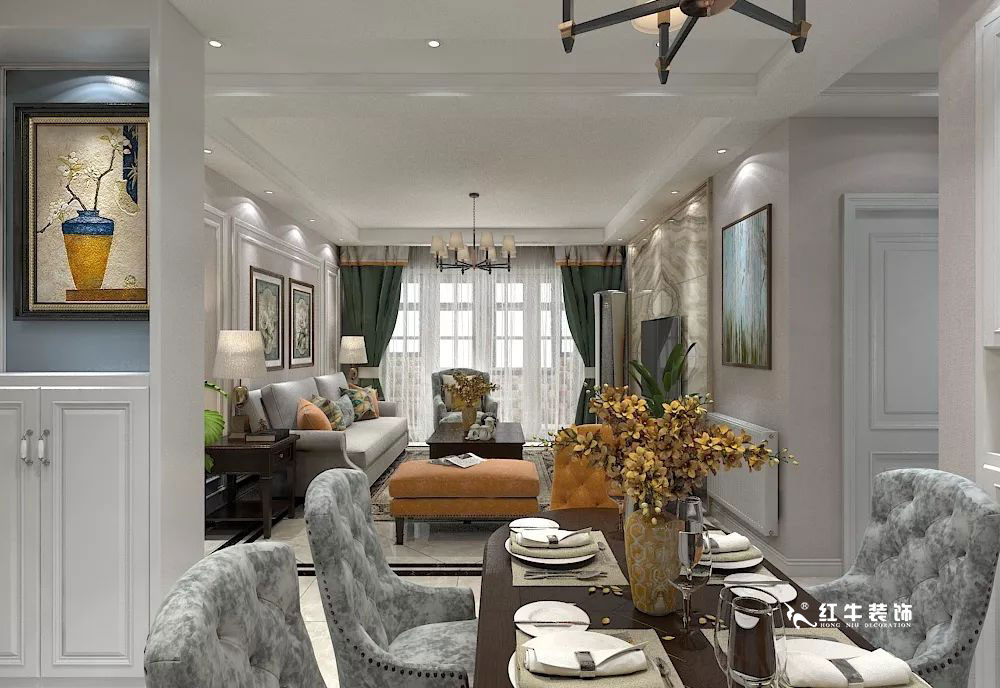 南京萬(wàn)科光明城市115㎡簡(jiǎn)美風(fēng)格--適合三代人的家居環(huán)境05餐廳設(shè)計(jì)+logo