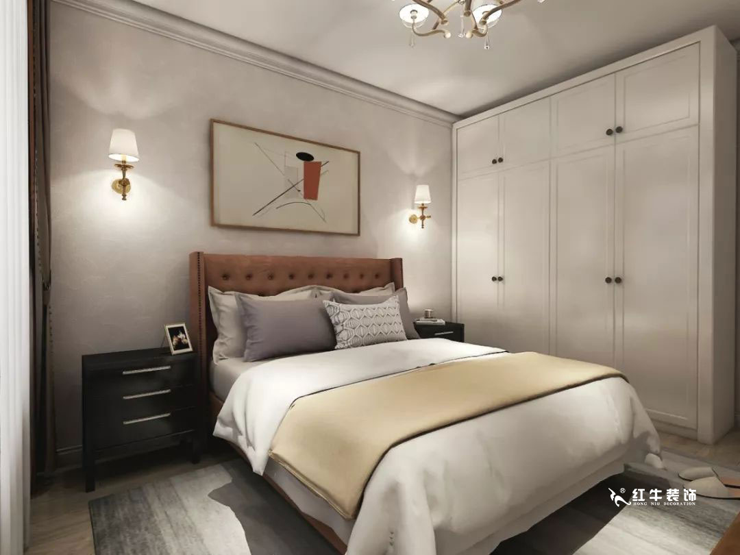 南京萬(wàn)科光明城市115㎡簡(jiǎn)美風(fēng)格--適合三代人的家居環(huán)境10主臥設(shè)計(jì)+logo
