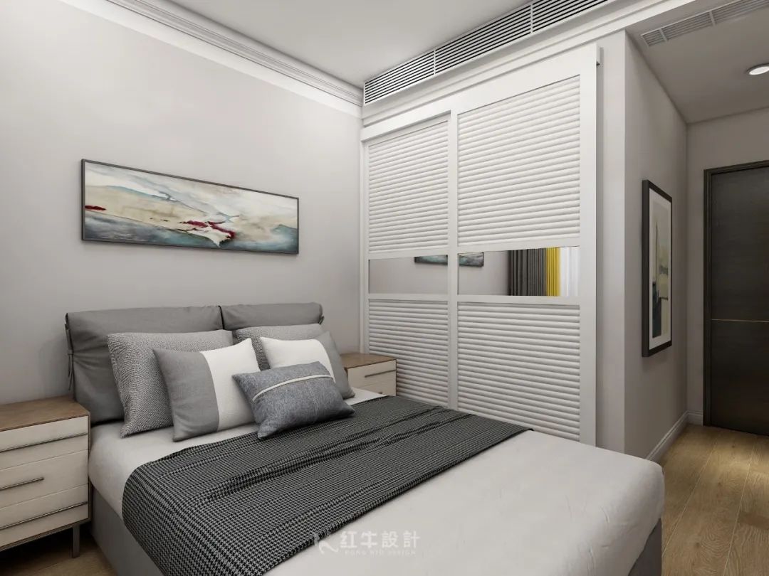 熊皓宇_同曦國際廣場140㎡輕奢風(fēng)格--改善性住房應(yīng)該這樣設(shè)計(jì)11客臥設(shè)計(jì)