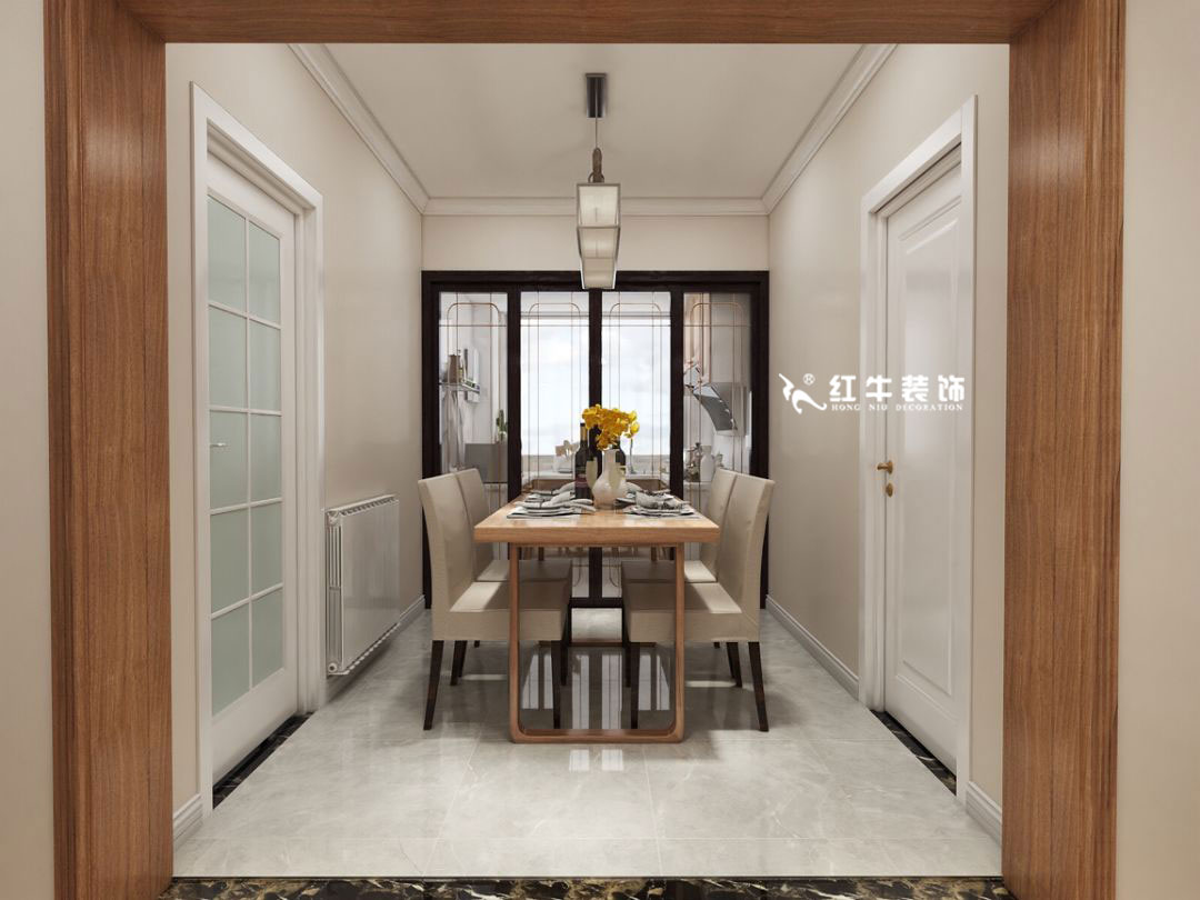 蔣琛_九條巷106㎡現(xiàn)代風(fēng)“養(yǎng)老房”裝修，給設(shè)計(jì)做減法！05餐廳+logo