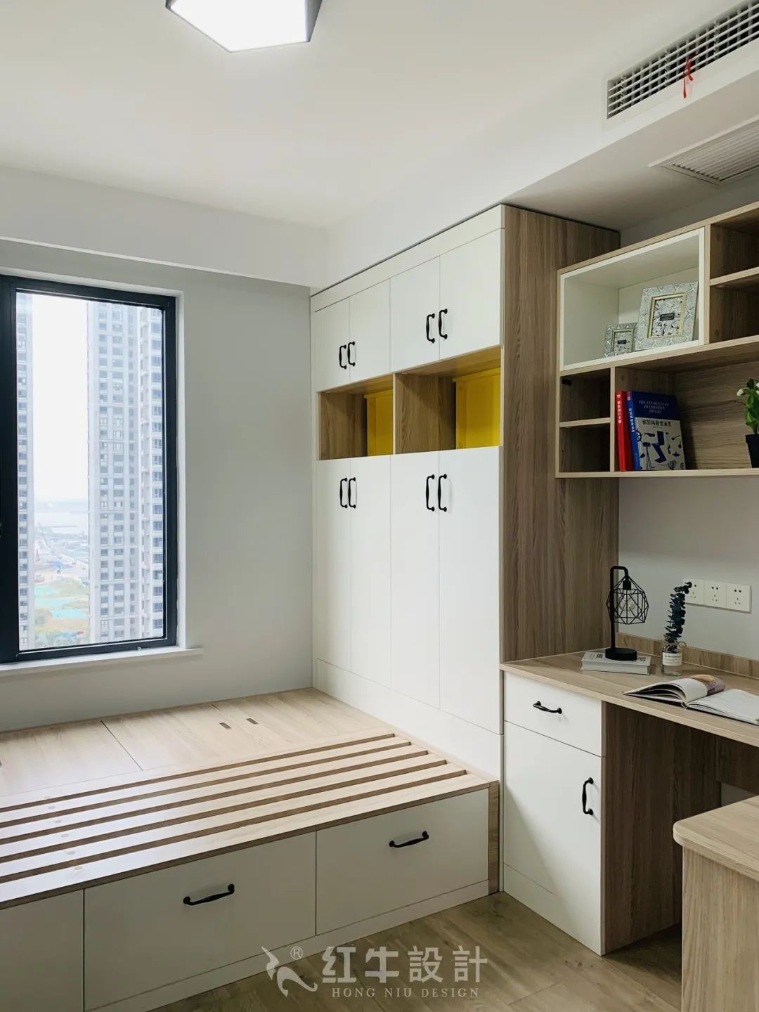 保利國(guó)際社區(qū)95㎡北歐風(fēng)格--記錄毛坯到美家的蛻變過(guò)程12實(shí)景效果_書房