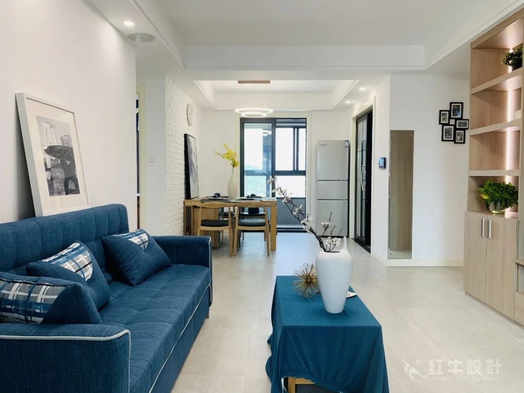 孟憲濤_保利國際社區(qū)115㎡現(xiàn)代北歐--簡潔明亮之家，一人獨居太愜意！05實景效果_客餐廳