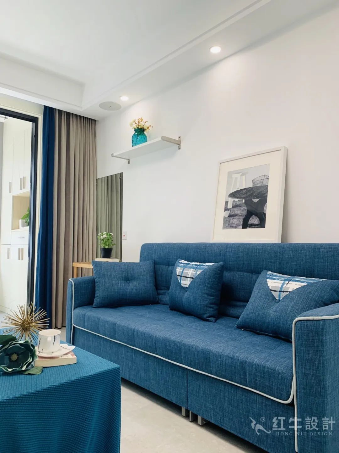 孟憲濤_保利國際社區(qū)115㎡現(xiàn)代北歐--簡潔明亮之家，一人獨居太愜意！07實景效果_客廳