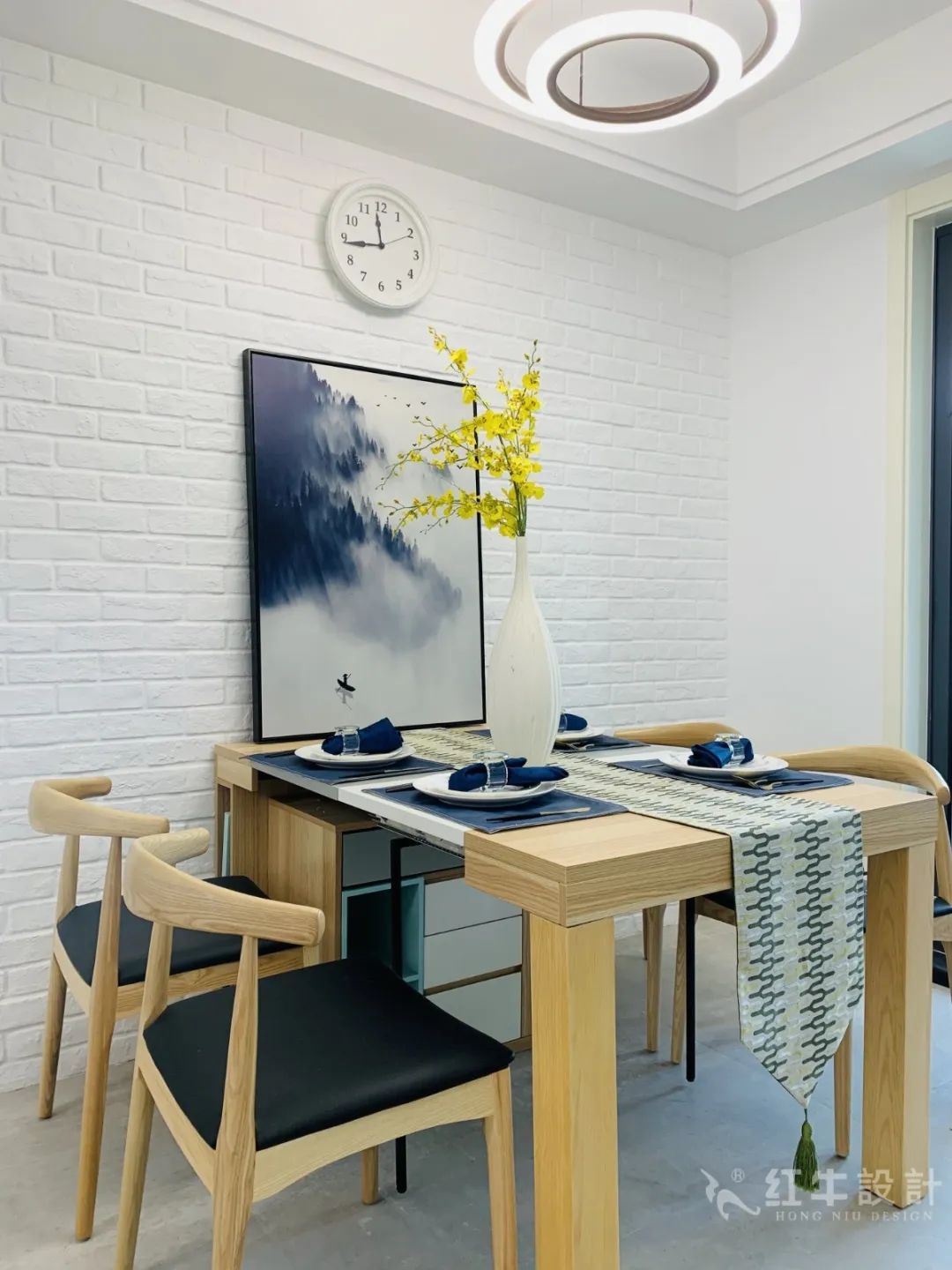 孟憲濤_保利國際社區(qū)115㎡現(xiàn)代北歐--簡潔明亮之家，一人獨居太愜意！11實景效果_餐廳