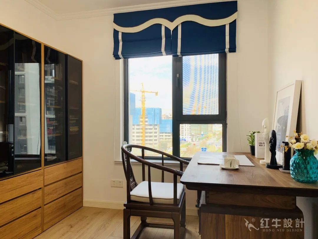 孟憲濤_保利國際社區(qū)115㎡現(xiàn)代北歐--簡潔明亮之家，一人獨居太愜意！17實景效果_書房