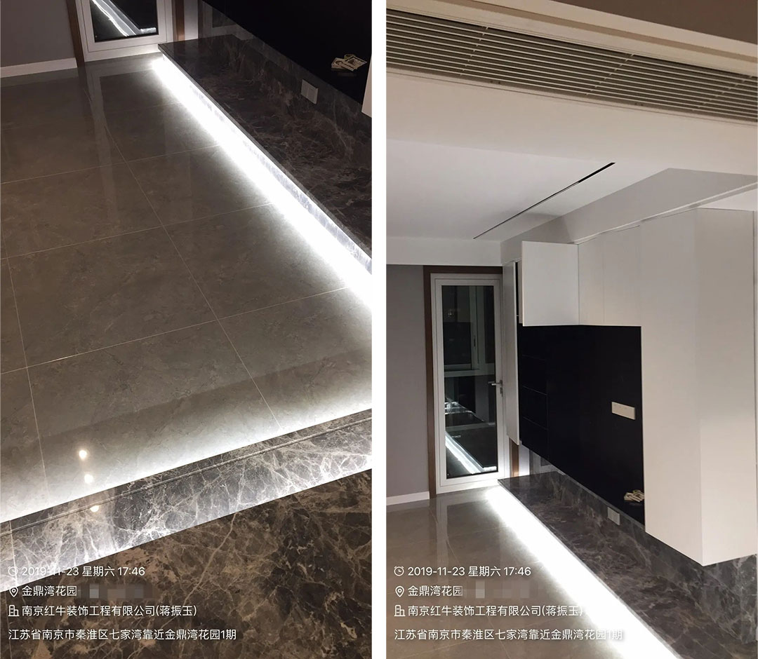 余瑋_金鼎灣花園135㎡輕奢風(fēng)格--老房升級改造，前后對比大變樣！06客廳·改造后
