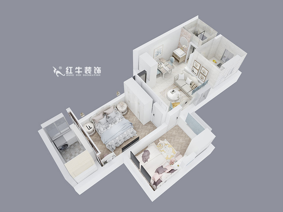 朱明琪_華隆新寓45-201-66㎡-簡歐風格_鳥瞰+logo