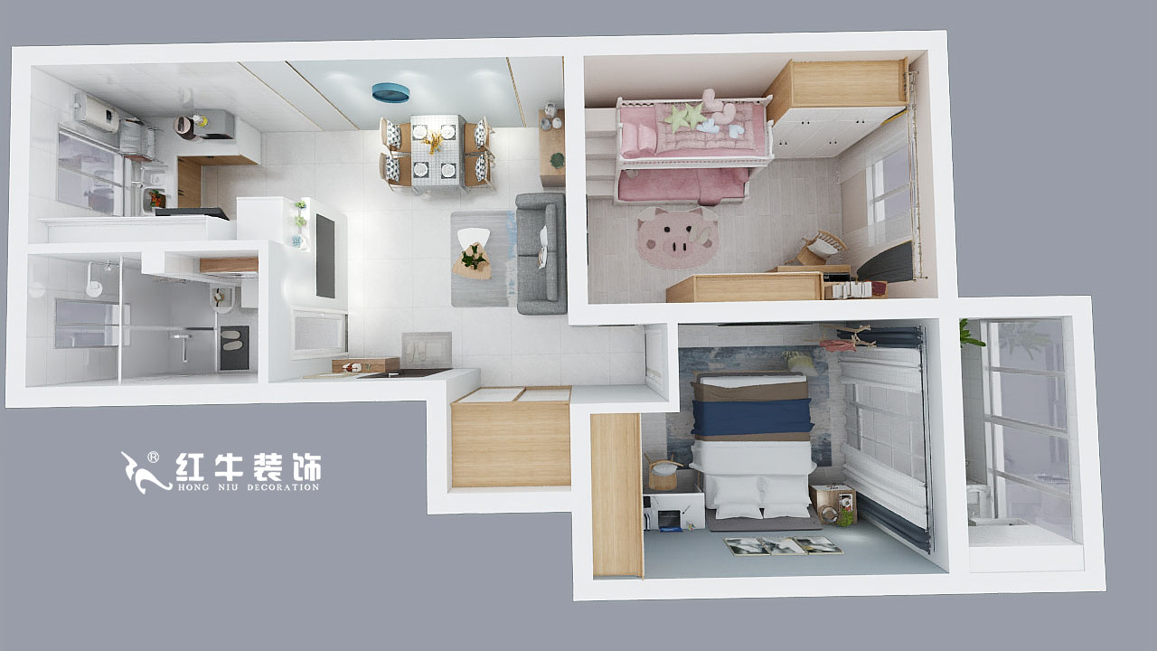 仇美蓉_申家巷45號(hào)3-505-70㎡-北歐風(fēng)格_鳥(niǎo)瞰圖