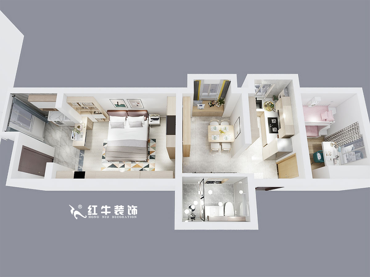 顧娟_龍?bào)粗新?74-5-102-70㎡-簡(jiǎn)約北歐風(fēng)格_鳥(niǎo)瞰圖