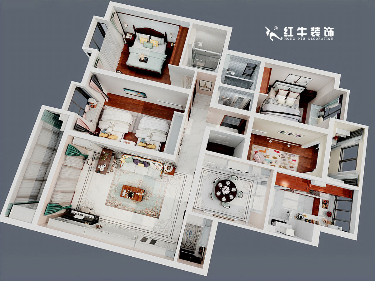 魏利利_白露新寓8-1-1002-160㎡-簡(jiǎn)美風(fēng)格_鳥瞰圖