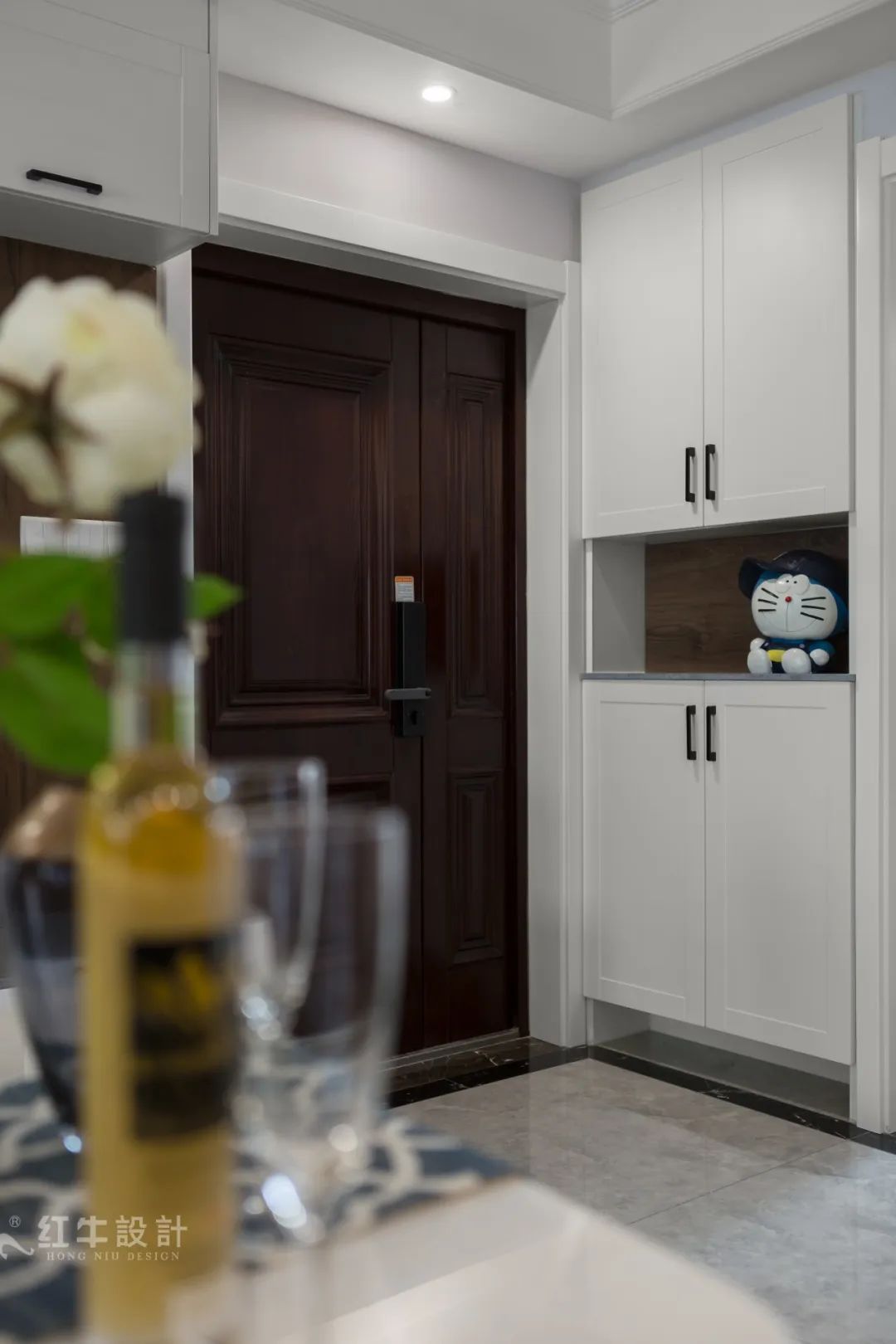 85后夫婦的美式輕奢家，起名“海藍(lán)之謎”！04玄關(guān)柜