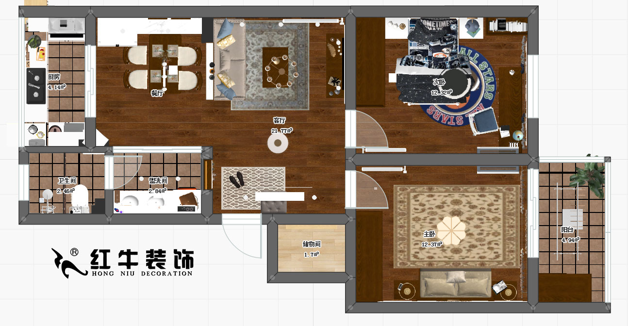 孟憲濤_高樓門(mén)59-403-76㎡-現(xiàn)代美式風(fēng)格00彩平圖