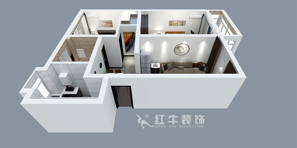 張智猿_九華山2號201-80㎡-簡約風(fēng)格_2室2廳1衛(wèi)(舊房裝修)_成品家¥115756_全包11