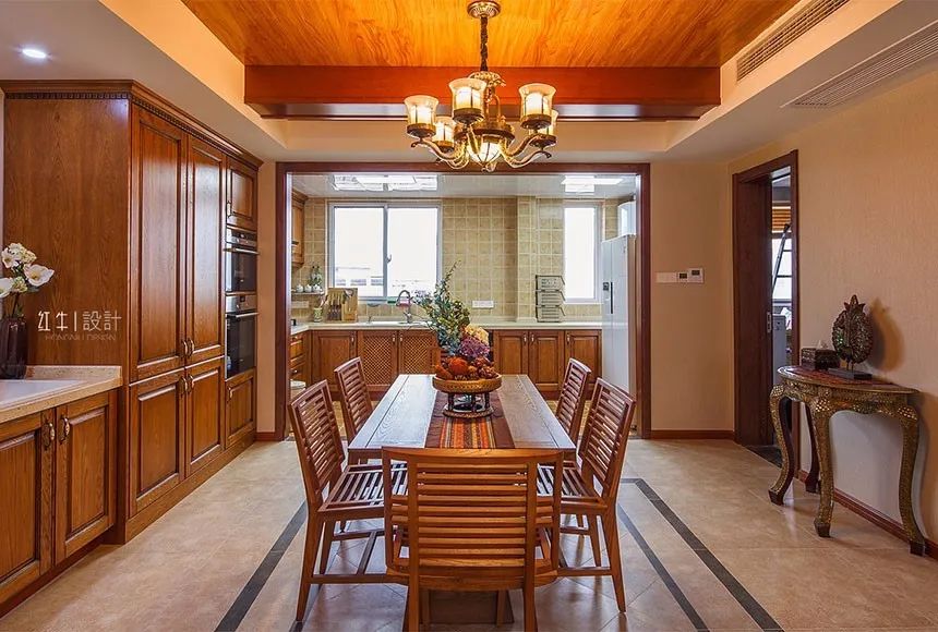 紅牛設計 · 大宅--260㎡ · 東南亞風格 · 頤和美地西園04