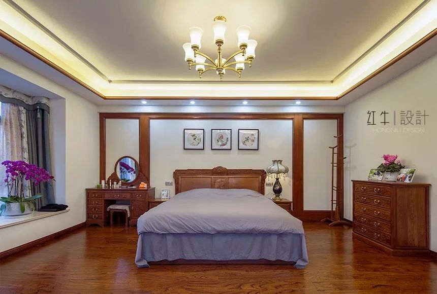 吳波_紅牛設(shè)計(jì) · 大宅--280㎡ · 中式古典風(fēng)格 · 湯山東湖麗島11