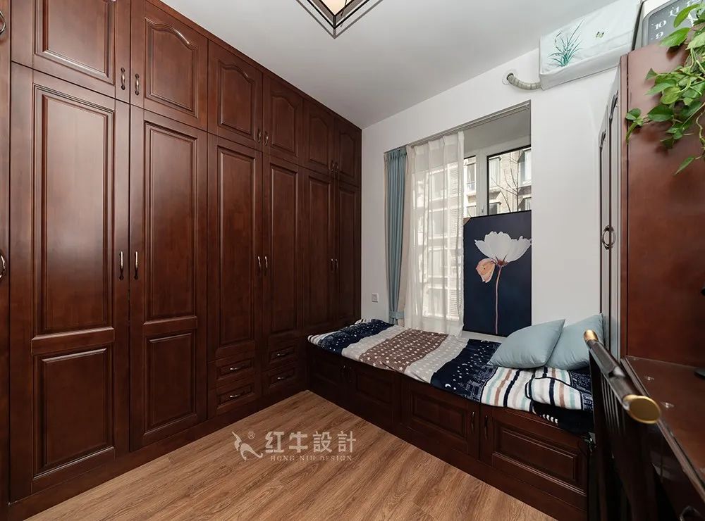 吳波_香格里拉東苑136㎡簡美風(fēng)格--喜歡深色家具的看過來08