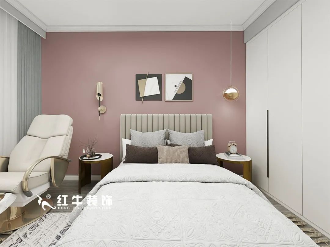 劉萍萍_仙龍灣山莊90㎡輕奢風格｜加入一點金屬線條，這個家高級又溫柔！08