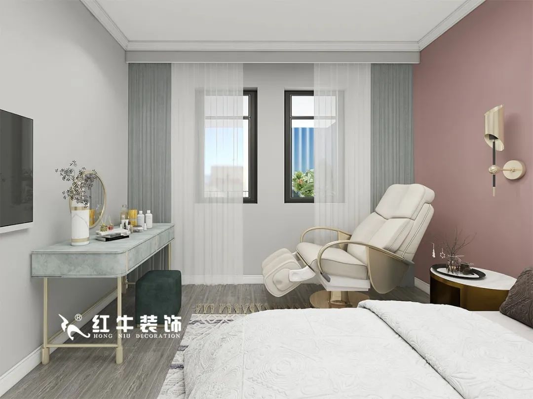 劉萍萍_仙龍灣山莊90㎡輕奢風格｜加入一點金屬線條，這個家高級又溫柔！09