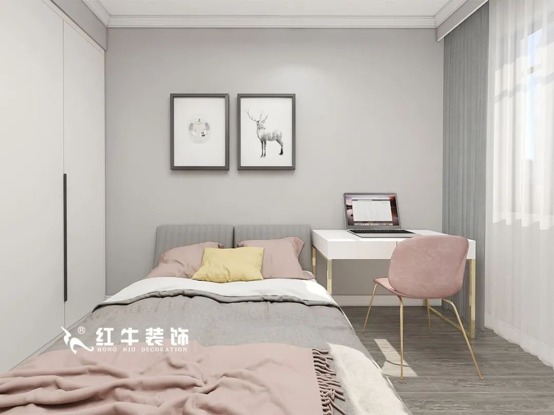 劉萍萍_仙龍灣山莊90㎡輕奢風格｜加入一點金屬線條，這個家高級又溫柔！10