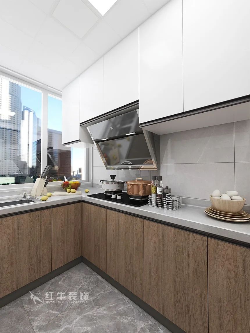 沙發(fā)不要靠墻，這樣設(shè)計(jì)才夠別致！（顧娟_東城水岸115㎡現(xiàn)代風(fēng)格_3室2廳1衛(wèi)_舊房裝修_全包17萬(wàn)）08