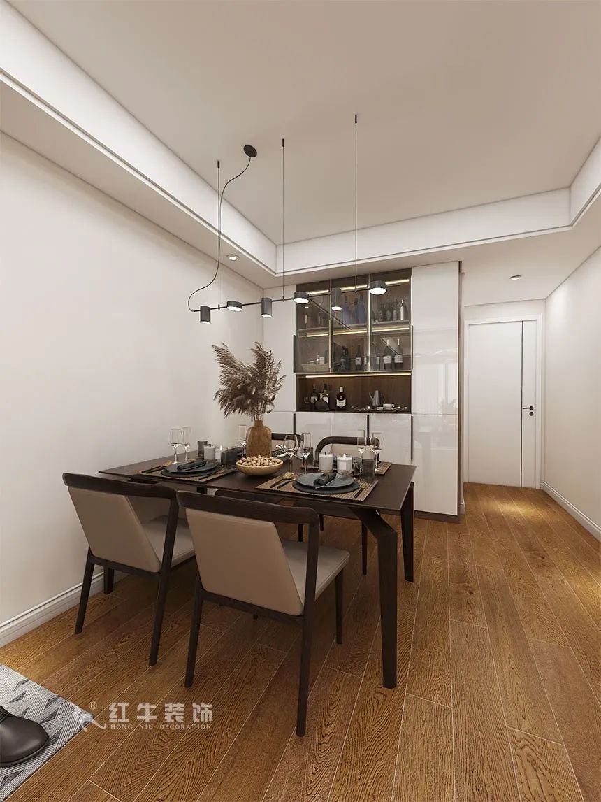 沙發(fā)不要靠墻，這樣設(shè)計(jì)才夠別致?。櫨阓東城水岸115㎡現(xiàn)代風(fēng)格_3室2廳1衛(wèi)_舊房裝修_全包17萬(wàn)）09