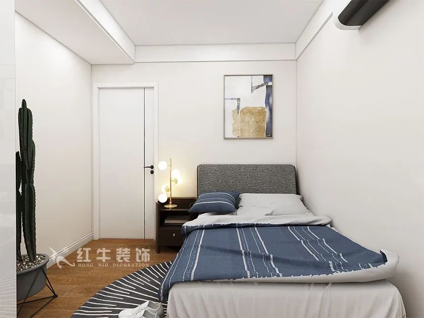 沙發(fā)不要靠墻，這樣設(shè)計(jì)才夠別致?。櫨阓東城水岸115㎡現(xiàn)代風(fēng)格_3室2廳1衛(wèi)_舊房裝修_全包17萬(wàn)）13