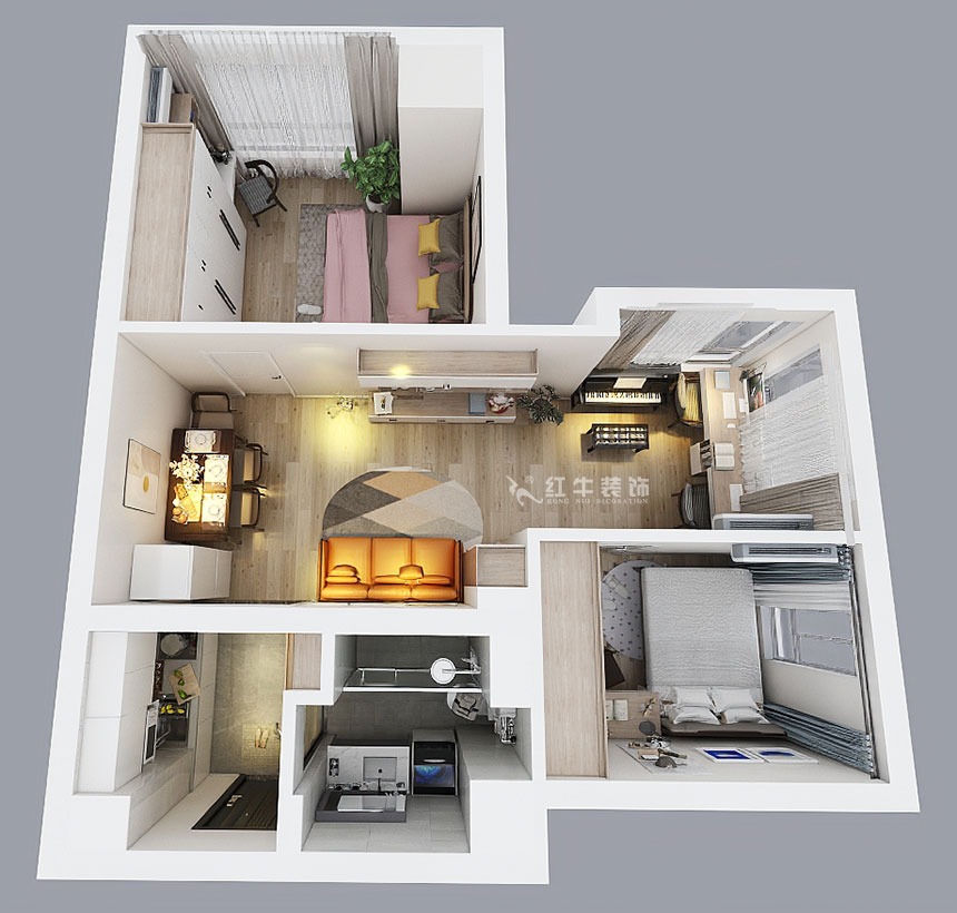 吳波_紫鑫國際公寓1210-55㎡-現(xiàn)代風(fēng)格_2室1廳1衛(wèi)(舊房裝修)_定制家¥71000_全包7