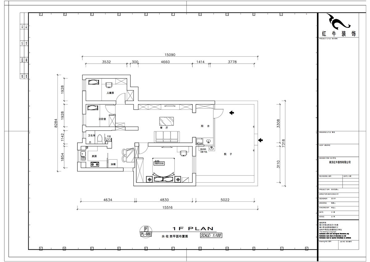 魏明花｜水佑崗22-2-103-80㎡-現(xiàn)代簡(jiǎn)約風(fēng)格｜3室2廳1衛(wèi)｜二手房裝修｜成品家￥135494｜全包13