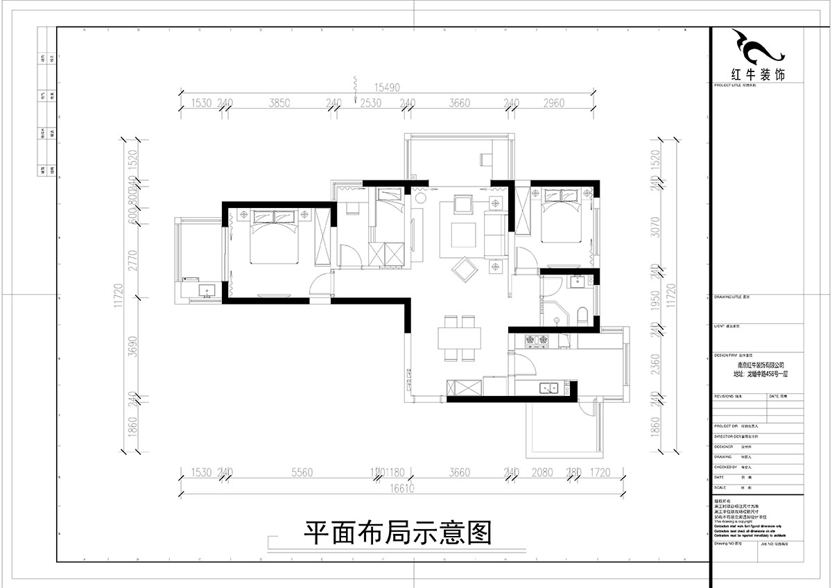 余瑋｜萬(wàn)江共和2期28-1511-115㎡-北歐風(fēng)格｜3室2廳1衛(wèi)｜新房裝修｜成品家￥144533｜全包14