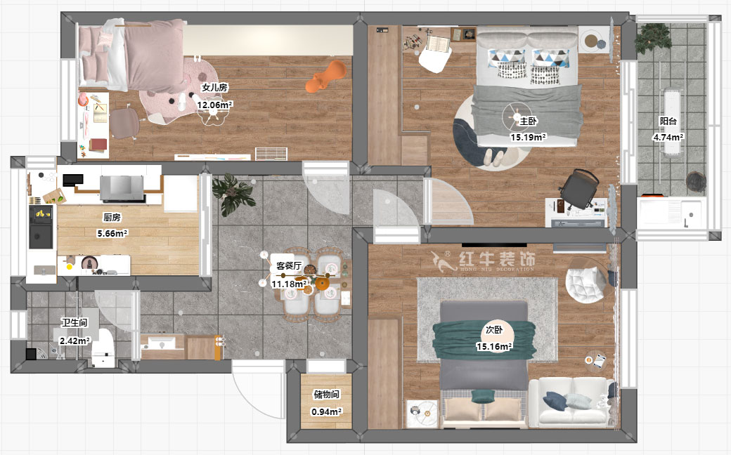 劉曉芳|小火瓦巷45號(hào)1-501-84㎡-現(xiàn)代風(fēng)格|3室2廳1衛(wèi)|老房裝修|定制家¥127000|全包12