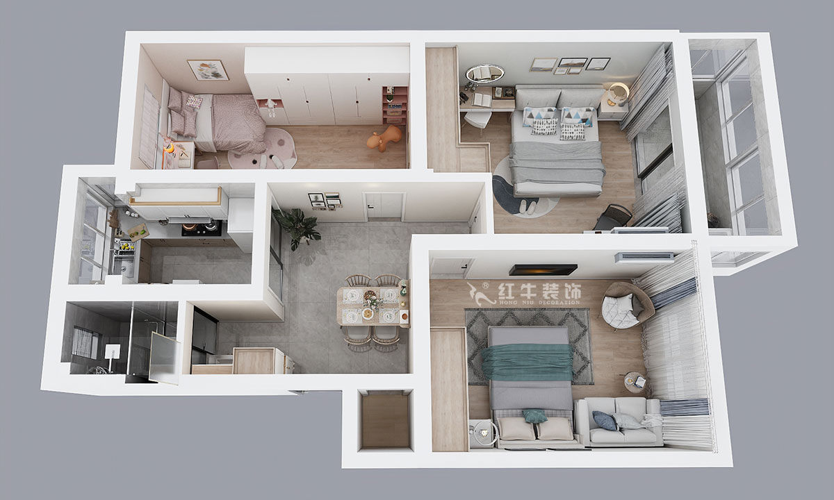 劉曉芳|小火瓦巷45號(hào)1-501-84㎡-現(xiàn)代風(fēng)格|3室2廳1衛(wèi)|老房裝修|定制家¥127000|全包12