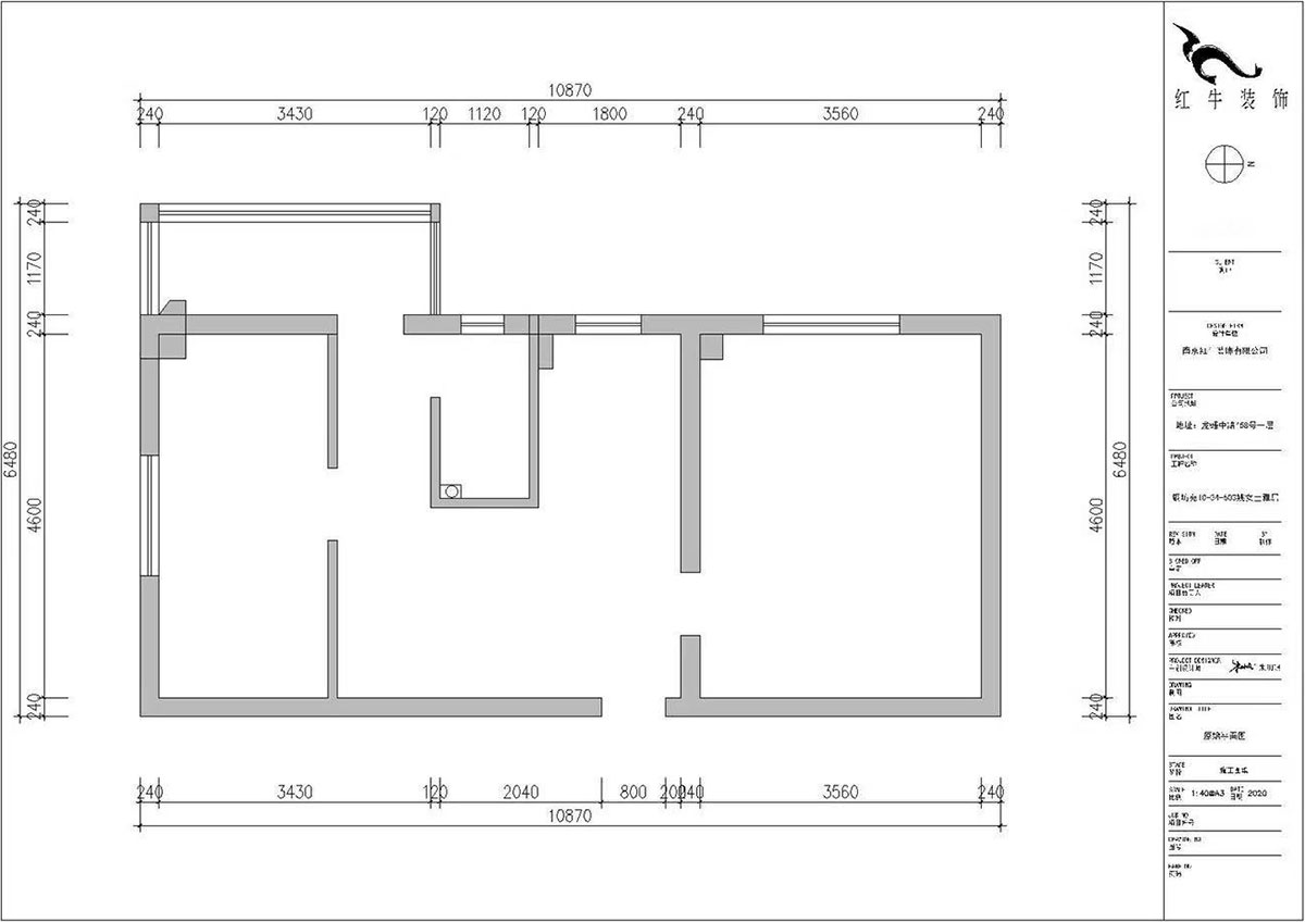 【實(shí)景案例】朱明琪|銅坊苑10-34-603-55㎡-現(xiàn)代簡(jiǎn)約風(fēng)格|2室2廳1衛(wèi)|老房裝修|定制家¥89200|全包10萬|00_01原始結(jié)構(gòu)圖