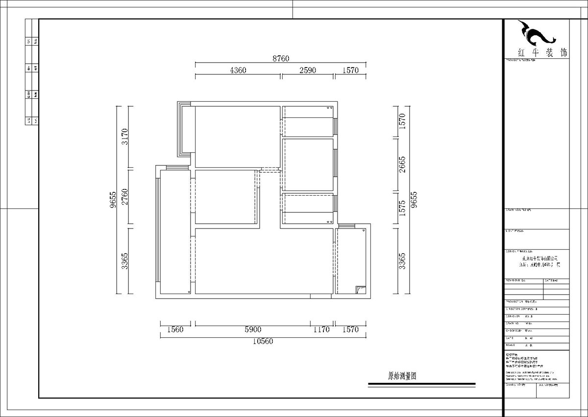 熊浩宇｜藍光·睿創(chuàng)新筑5-1004-110㎡-簡美風(fēng)格｜3室2廳2衛(wèi)｜新房裝修｜定制家￥231400｜全包20萬｜00_01原始結(jié)構(gòu)圖