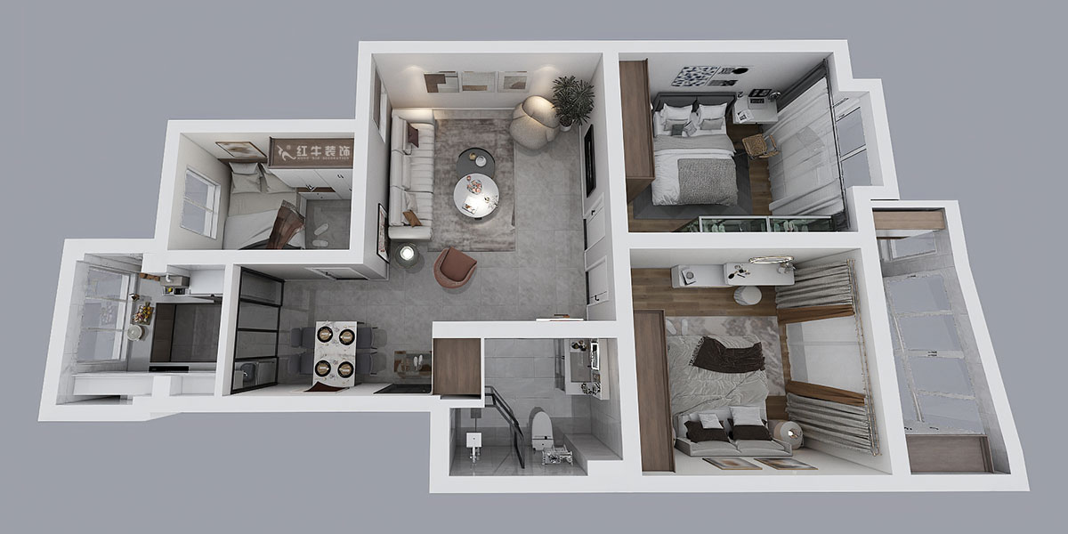 劉萍萍｜福潤雅居福潤園33-6-411-98㎡-簡約風格｜3室2廳1衛(wèi)｜老房裝修｜定制家｜全包13