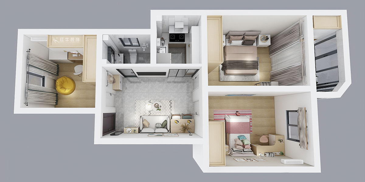 仇美蓉｜南苑臺(tái)園13-42-501-75㎡-簡(jiǎn)約風(fēng)格｜3室1廳1衛(wèi)｜老房裝修｜定制家｜全包9