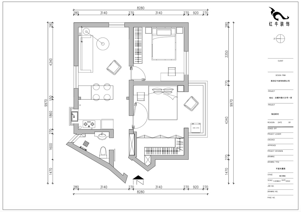 朱明琪|瑞金新村23-504-1902-69㎡-現(xiàn)代簡約風(fēng)格|2室1廳1衛(wèi)|老房翻新|定制家|全包12萬|00_02平面設(shè)計圖