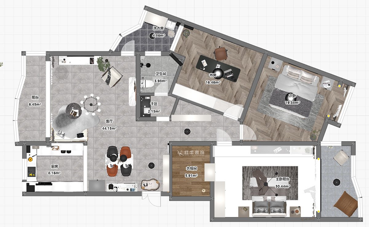 顧娟|圣淘沙花城5-3-905-135㎡-現(xiàn)代風(fēng)格|3室2廳1衛(wèi)|老房裝修|定制家|全包19