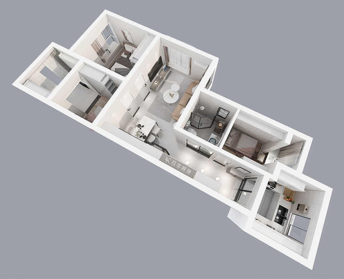 陸利民|明尚西苑4-2508-87㎡-現(xiàn)代風格|3室2廳1衛(wèi)|新房裝修|定制家|全包13
